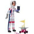 thumbnail image 1 of Barbie 65th Anniversary Careers Astronaut Doll & 10 Accessories Including Rolling Rover & Space Helmet for Ages 3 years and Up, 1 of 7