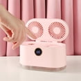 thumbnail image 4 of Mini aire acondicionado, ventilador, enfriador portátil, humidificador, USB, escritorio personal, LED Rosa, 4 of 8