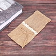 thumbnail image 5 of 100 Piezas Contenedor para Cubiertos de Mesa de Boda de Campo Bolsillos de Arpillera Natural para Cubiertos Bolsillos para Tenedor Decoración Rústica de La Boda, 5 of 5