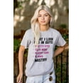 thumbnail image 3 of What I Look In Guys Mastiff Dog Lover Women's Graphic T Shirt Tees Brisco Brands S, 3 of 5