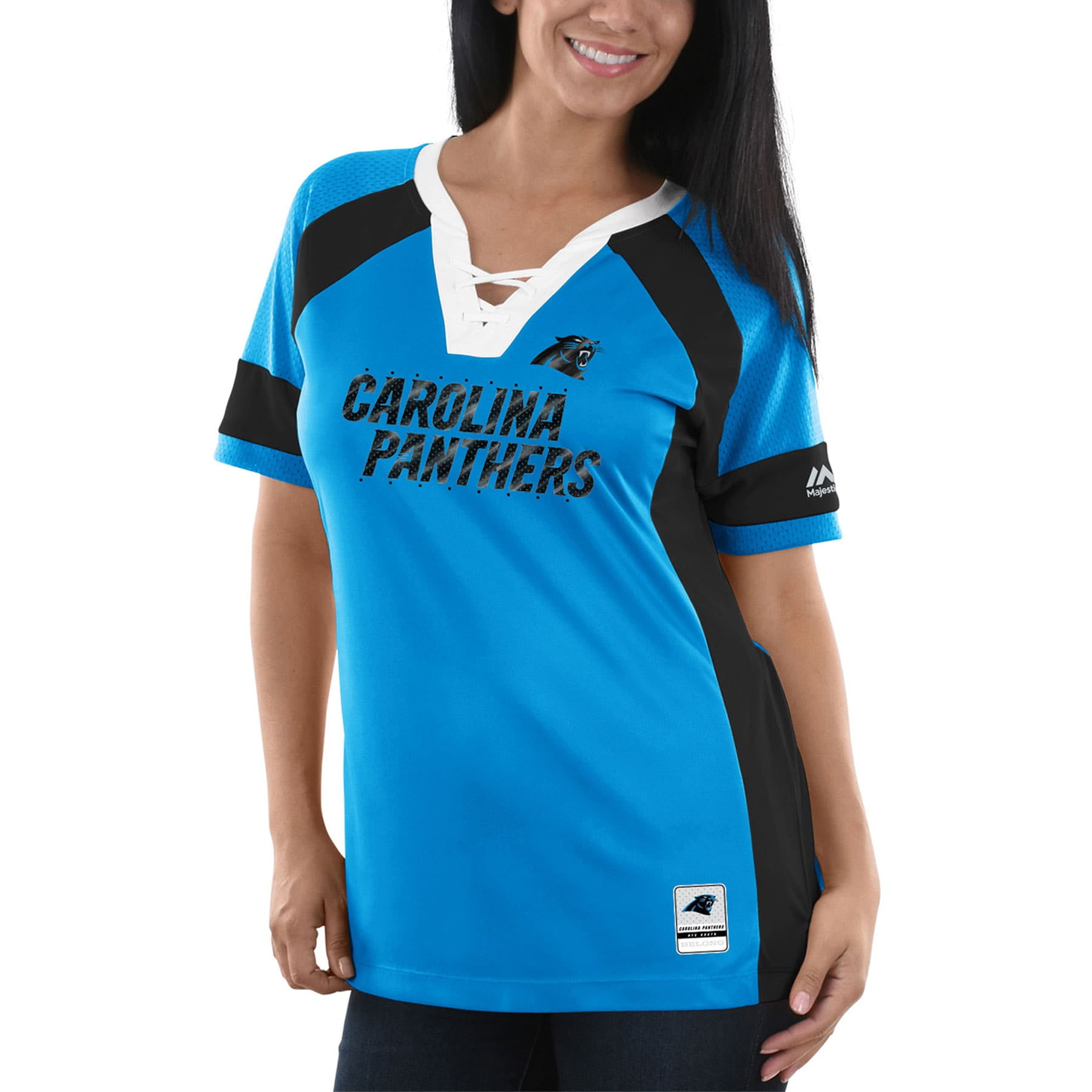 carolina panthers rhinestone shirt