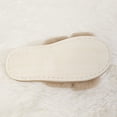 thumbnail image 5 of Women's Elegant Cross-Band Faux Fur Slippers with Sole & Anti-Slip TPR Outsole, 5 of 5