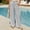 Gray, variant on Womens Linen Striped Wide Leg Pants Elastic Waist Drawstring Casual Pants With Pockets Loose Beach Trousers For Summer Vacation S