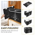 thumbnail image 4 of Storage Box With Lid 16.5x12.6x11.8In Foldable Stacked Household Storage Box Silver Christmas Tree, 4 of 7
