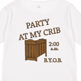 thumbnail image 4 of Inktastic Party At My Crib Boys or Girls Long Sleeve Toddler T-Shirt, 4 of 5