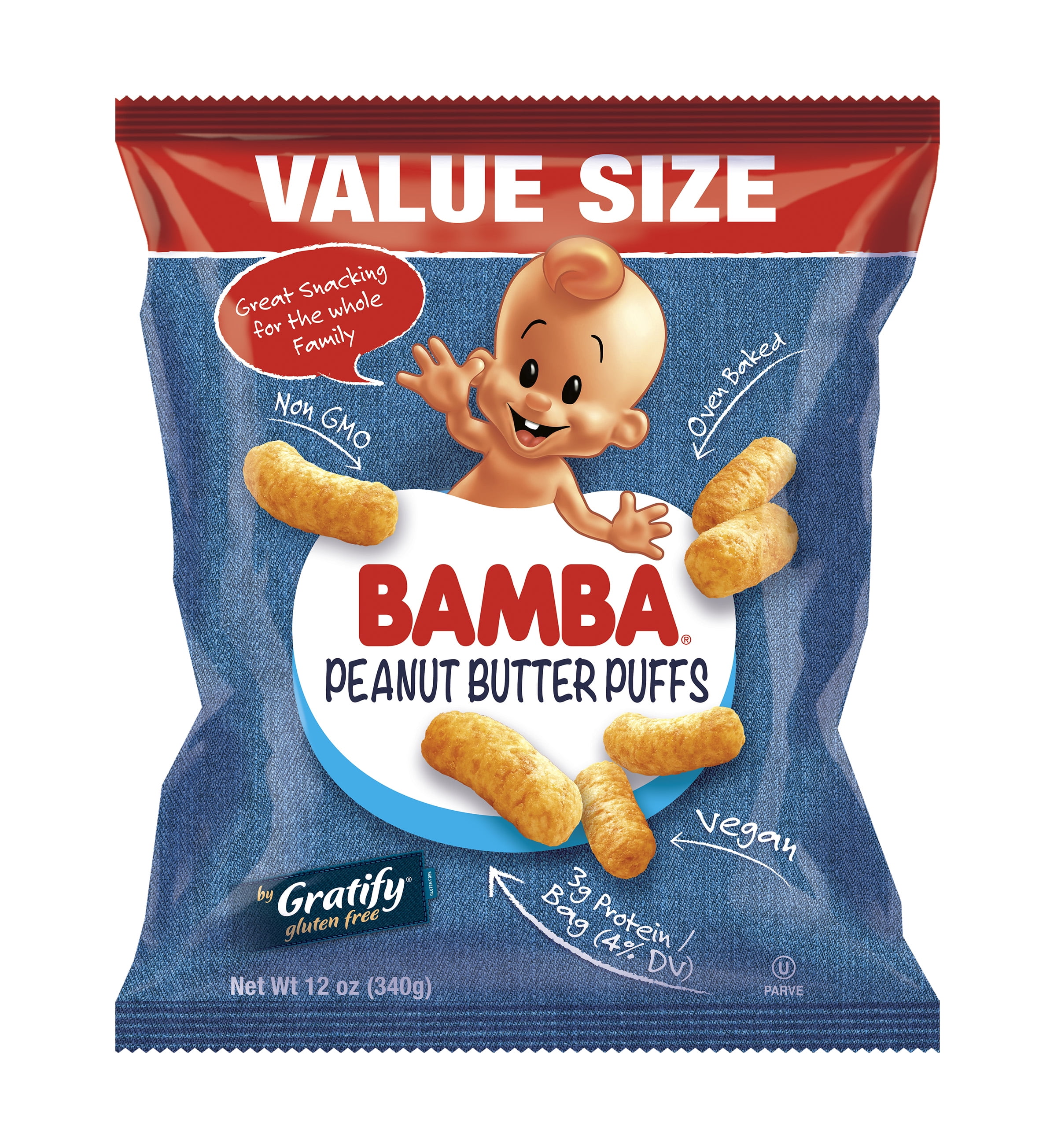 Bamba Peanut Puffs, 12 Oz. - Walmart.com