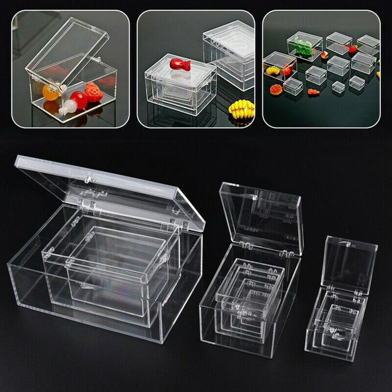 Rectangular clear 2024 plastic boxes