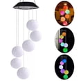 thumbnail image 4 of Cadena de luz solar que cambia de color, campanas de viento, lámpara, bola LED, luz colgante decorativa para patio al aire libre Sweethay HA005300-00B, 4 of 7