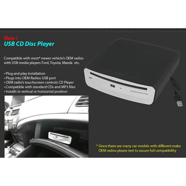 USB Integrated AddOn Single USB CD Player For Select Make & Models