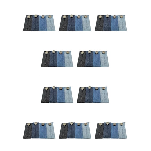 Advancent Extensor de pantalones trimestrales con banda para el vientre ajustable con agujeros para botones, accesorio para pantalones vaqueros Type1 NO1
