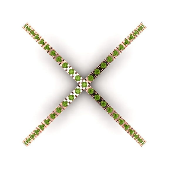 Statement Engagement Ring for Women - 0.245ct Natural Peridot in 18K Rose Gold Promise Ring