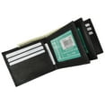 thumbnail image 4 of Mens Bifold Leather Wallet Middle Flaps Triple ID Window P 1852, 4 of 6
