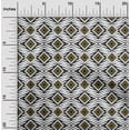 thumbnail image 2 of oneOone Georgette Viscose Dark Olive Green Fabric Abstract Geometric Craft Projects Decor Fabric Printed By The Yard 42 Inch Wide, 2 of 4