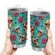 thumbnail image 4 of Taza Tumbler Oasisdream de acero inoxidable de 600 ml con estampado de calaveras, 4 of 6