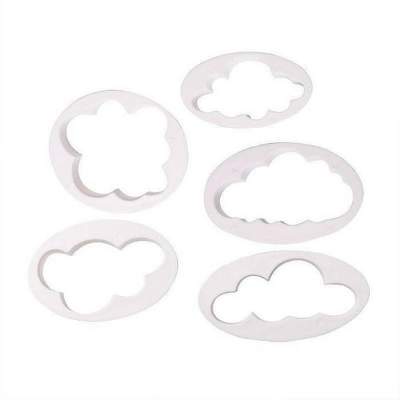 Cloud Plastic Cookie Cutter, by Bakell (5 Count)