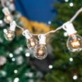 thumbnail image 6 of G50  String Lights with 25 Clear  Bulbs Outdoor Cafe Hanging Lights White Wire - 25 Feet, 6 of 6