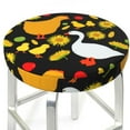 thumbnail image 3 of Bingfone12 inch Padded Round Bar Stool Cover Cushion with Elastic Fabric Round Chair Seat - Farm Goose, 3 of 7