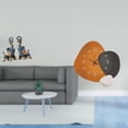 thumbnail image 2 of Escultura de de resina moderna y reloj de pared decorativo, adorno artístico para el hogar, la oficina, el dormitorio, el baño, el restaurant, 2 of 8
