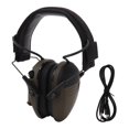 thumbnail image 1 of Noise Reduction Electronic Earphones Noise Reduction Foldable ABS Adjustable Headband Safety Ear Muffs for Mowing Work Green, 1 of 5