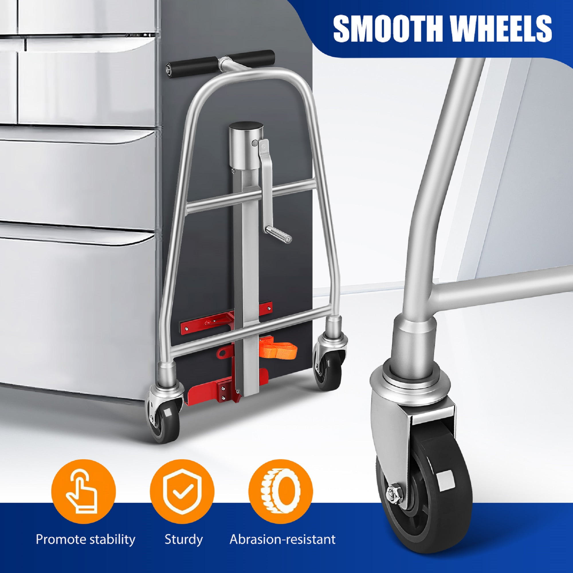Aluminum Alloy Heavy Duty Mover with PU Wheels for Hotel Use