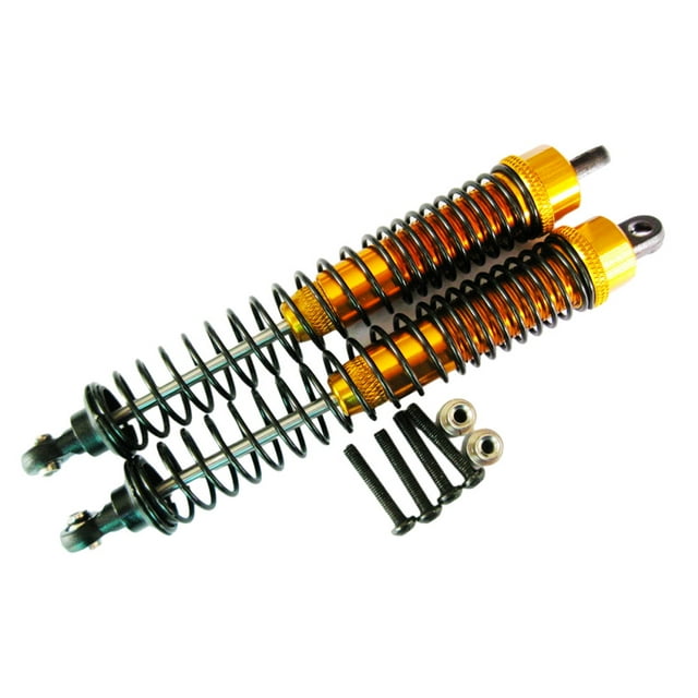 ZheElen 2pack/lot Rear Shock Absorber For AXIAL 1/10 ROCK RACER 90026 Upgraded Parts AX31013 Crawler Desert Buggy Golden