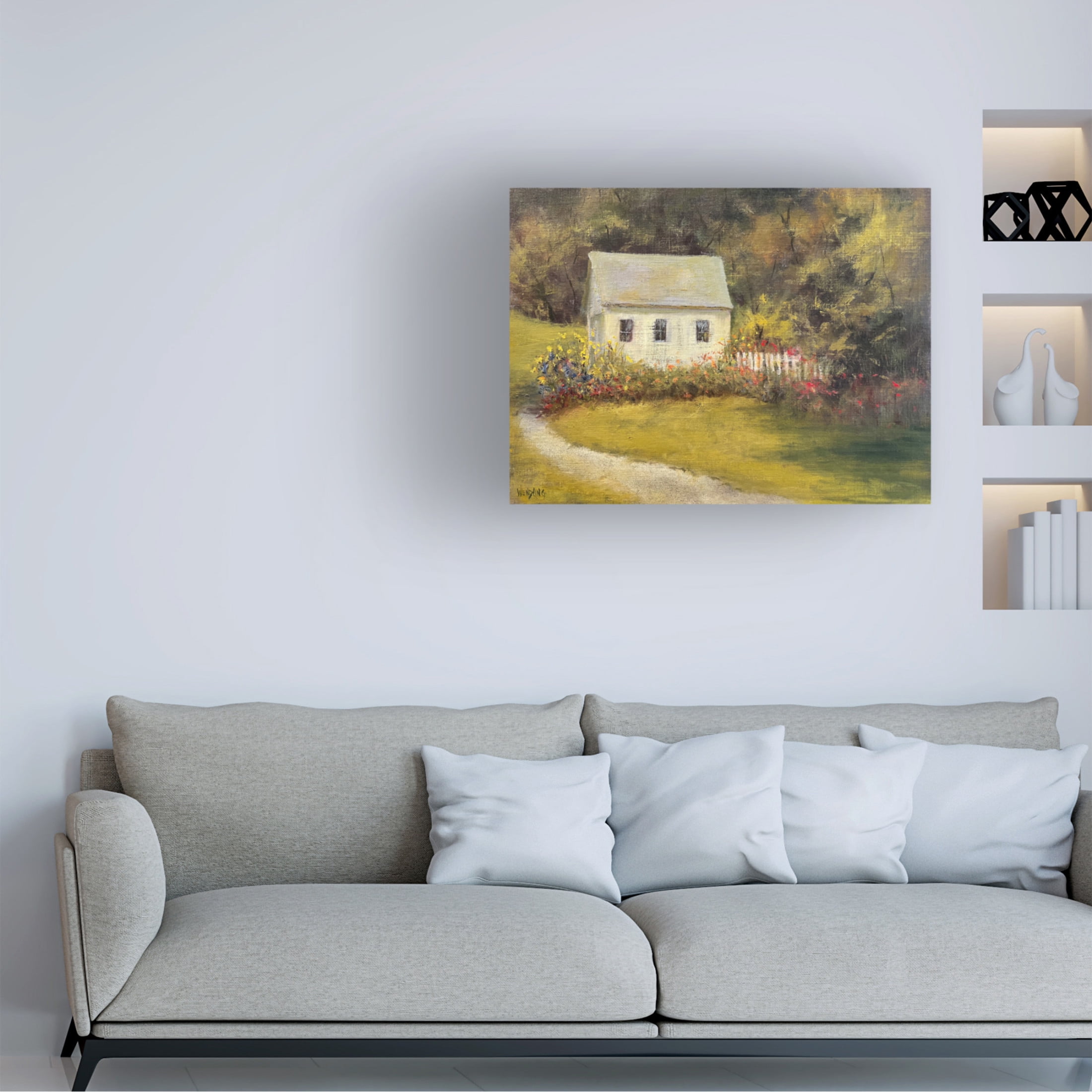 Trademark Fine Art Marilyn Wendling  The Out Building Canvas Wall Art