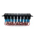 thumbnail image 4 of Panel de interruptor basculante de barco marino de 8 bandas RV impermeable de 12 V/24 V, 4 of 8