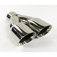 thumbnail image 3 of Wesdon Automotive Stainless Dual Exhaust Tip, 2.50" Inlet, 3.00" x 9.50" Long, Round Double Wall, 3 of 6