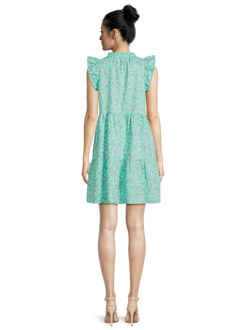 free people altura denim mini dress Atlas badge_NEW Yomorio Wrap Sequin Dress Stretch denim textile Size:26 (EU28)