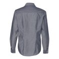 thumbnail image 3 of Van Heusen Womens Chambray Spread Collar Shirt, 3XL, Smokey Blue, 3 of 5