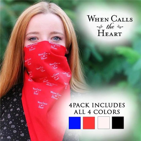 Edify Films 255121 Bandanas - Quand Appelle le Coeur&44; Couleur Assortie - Pack de 4