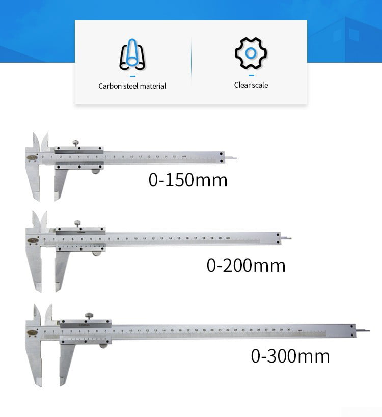 Stainless Steel Gauge 300mm Vernier Caliper Micrometer Measuring Tool US 