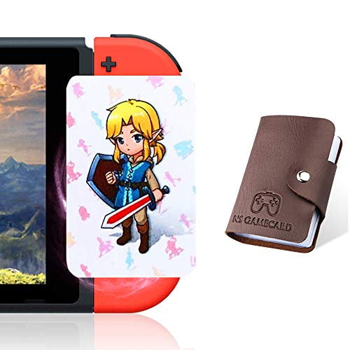 Newest Standard Version 24 Pcs With Zelda Link S Awakening Botw Nfc Cards For The Legend Of Zelda Breath Of The Wild Switch Wii U 24 Pcs Not Official Amiibo With Card Holder