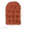 thumbnail image 3 of Supvox Hanging Basket Chair Cushion Coffee Polyester Soft Outdoor Relaxation, 3 of 6
