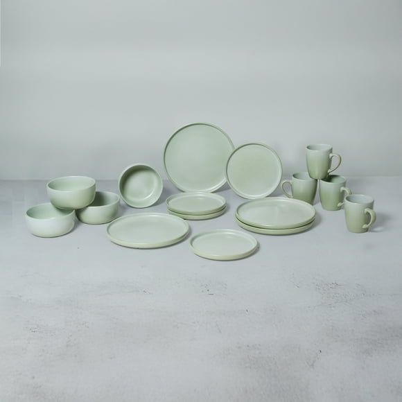 Vajilla de Lujo Verde Vascella para 4 personas 16pz
