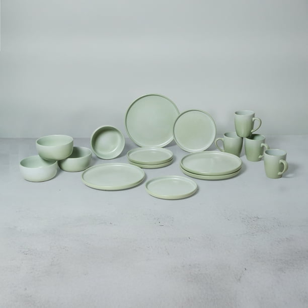 Vajilla de Lujo Verde Vascella para 4 personas 16pz