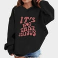 thumbnail image 2 of Zshosam Hoodies for Teen Girls Baggy Girls Print Long Sleeve Hooded Sweatshirt Pullover Tops Size 7T 8T,(Black 7-8 Years), 2 of 4