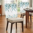thumbnail image 3 of Green Eucalyptus Leaves Dining Chair Back Cover Only, Farm Plant Country Watercolor Set of 4 Chair Back Covers, Removable Washable for Dining Room, Banquet & Holiday Decoration, 3 of 9