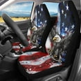 thumbnail image 2 of Uorisanigo Eagle Flag Car Seat Covers Breathable Front Seat Cover Anti-Slip Back Fabric Waterproof Car Seat Cover Easy to Install Universal for Cars Truck SUV Van, 2 of 7