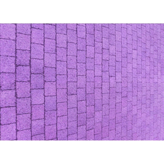 Ahgly Company Machine Washable Indoor Rectangle Transitional Violet Purple Area Rugs, 3' x 5'