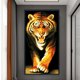 thumbnail image 3 of (D076) Hilo Algodón Ecológico para Bordado 14CT 2 Hebras Impresión 45*84cm Kit Punto Cruz Del Rey Las Bestias Serie Animal Tela Blanca SKU: 1064346, 3 of 9