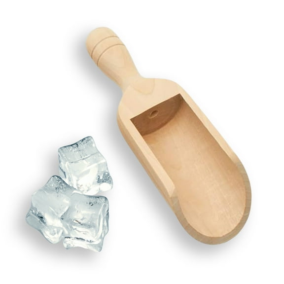 Large Wooden Scoops Unfinished 8 inch, Pack of 10 Birch Wooden Scoops for Canisters, Flour & Sugar Containers and Bath Salts, by Woodpeckers