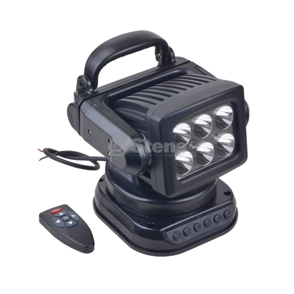 Work Light 1224 Volt, remote Control, 5 3/8" x 4 3/4", 6 LED, spot