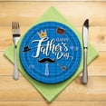 thumbnail image 3 of Kcavykas Father's Day for Parties 144 Pcs Disposable for Party Father's Day Plates Tablecloth Streamer Cups Knives Spoons Fork for Birthday of Fatherï¼16pc 7in Platesï¼, 3 of 5