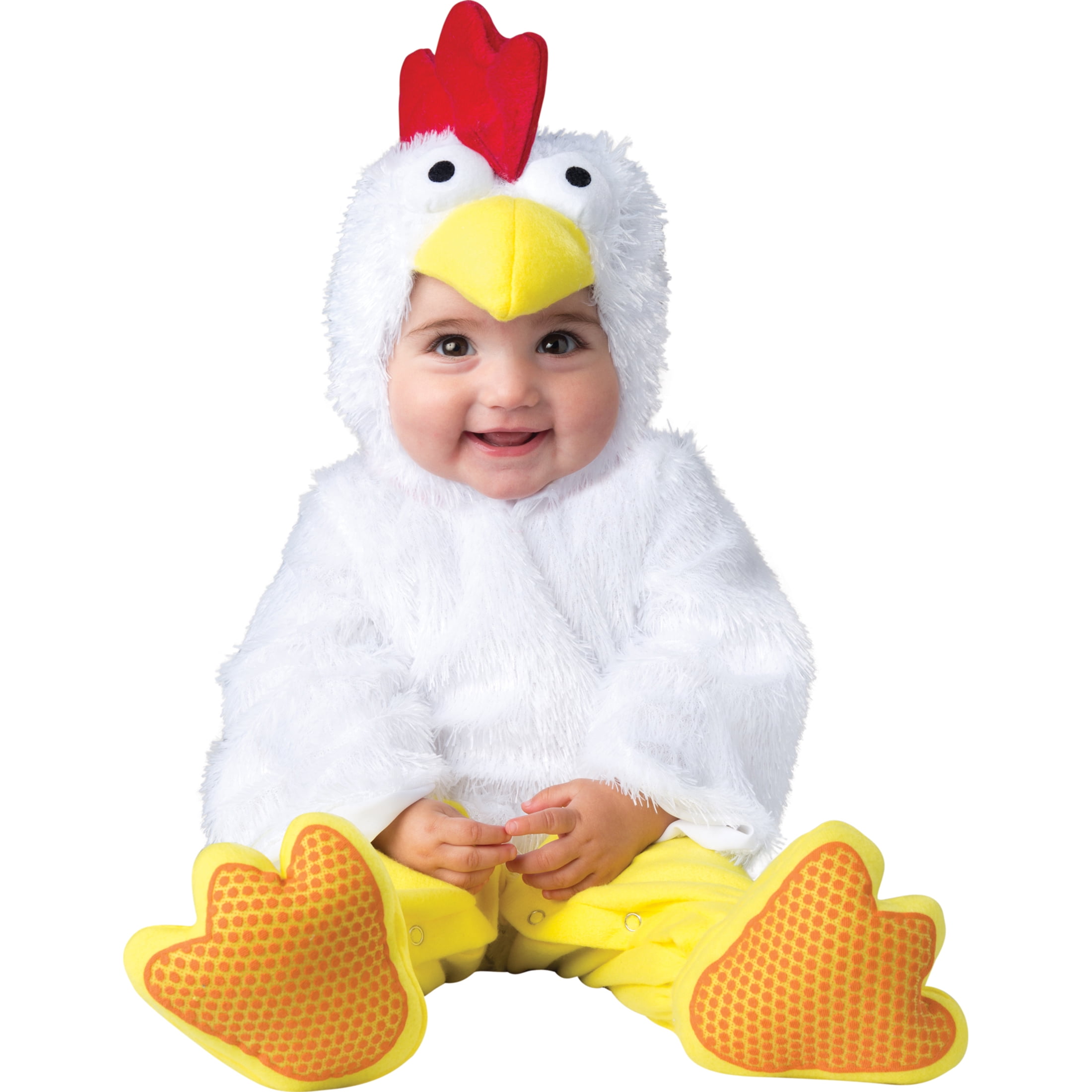 InCharacter Costumes Cluckin Cutie Chicken Halloween Fantasy Costume Unisex, Infant 0-1, White