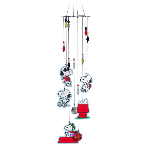 Spoontiques Snoopy Carillon Éolien - Garden Décor - Carillons Décoratifs pour la Décoration de Cour et de Jardin