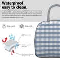 thumbnail image 3 of Lunch Bag Lunch Box for Women Reusable Insulated Lunch Cooler Bags,Large Capacity for Work Travel Picnic,Water-Resistant Multicolored Checkered Retro Lunch Tote Bag Gifts for Woman Mom Grey, 3 of 6