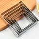 thumbnail image 5 of Moldes de galletas cuadradas de 5 piezas moldes de galletas de cocina cortadores de galletas de metal galletas reutilizables, 5 of 5