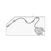 Genuine OE Jaguar Hub & Bearing - C2D49191