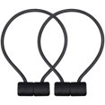 thumbnail image 2 of Magnetic Curtain Tiebacks Curtain Clips Rope Rear Curtain Holders Buckles Curtain Binder Curtain Holders for Home Decoration Cafe Office 4 Pieces Black, 2 of 5